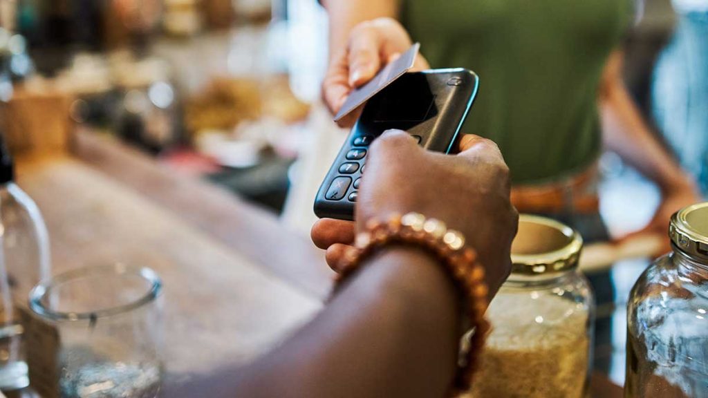 Consumer purchasing at a store